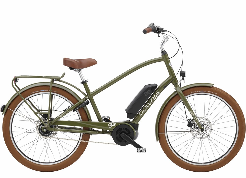 Electra Townie Go! 5i Step-Over 26  wheel Olive